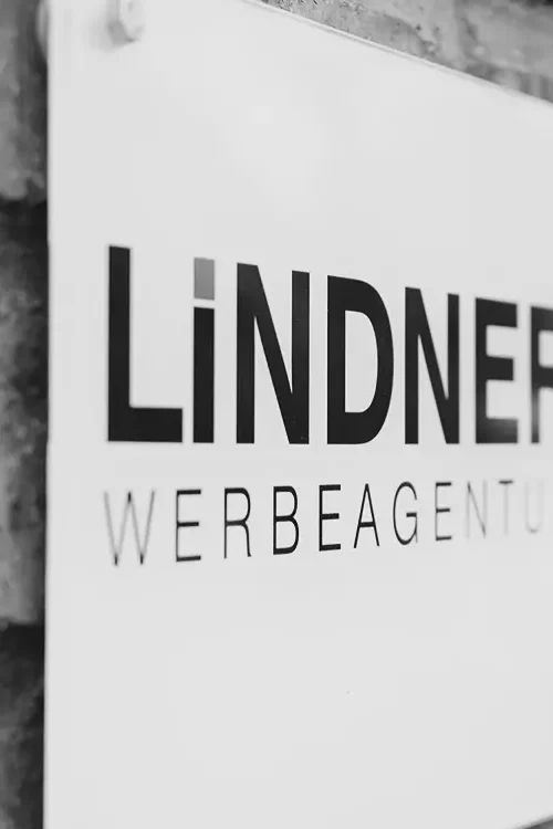 Firmenschild der Lindner Werbung in Celle